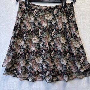 Vintage Express‎ Skirt Women Medium Floral Y2K Whimsical Cottagecore Floral